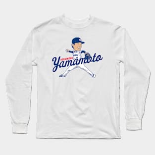 Yoshinobu Yamamoto Caricature Long Sleeve T-Shirt